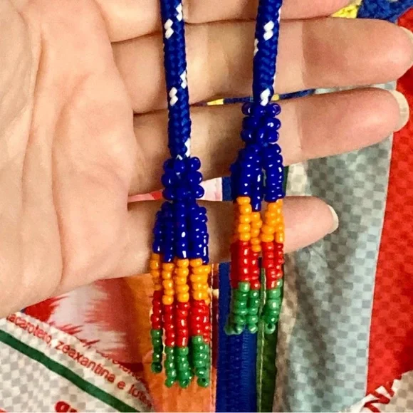 FARM Rio Carnaval Mixed Print Windbreaker with Crochet Detail - Picture 12 of 15